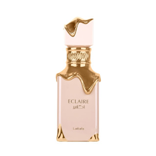 Lattafa Perfume Eclaire EDP 100 ml — toote vaade; täiskompositsioon; valgel taustal; lähim kadreering