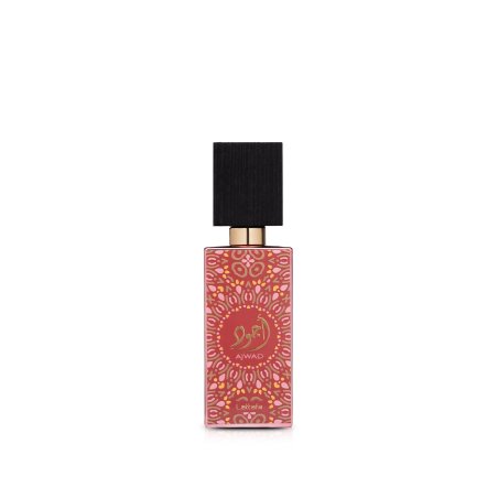 Lattafa Perfume Ajwad Pink To Pink EDP 60 ml — produkto vaizdas; plati kompozicija; baltame fone
