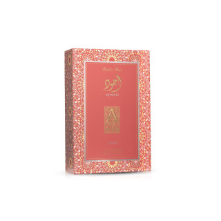 Lattafa Perfume Ajwad Pink To Pink EDP 60 ml — produkto vaizdas; visa kompozicija; baltame fone; plačiausias kadras