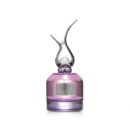 Lattafa Perfume Andaleeb Flora EDP 100 ml — produktvisning; fuld komposition; på hvid baggrund
