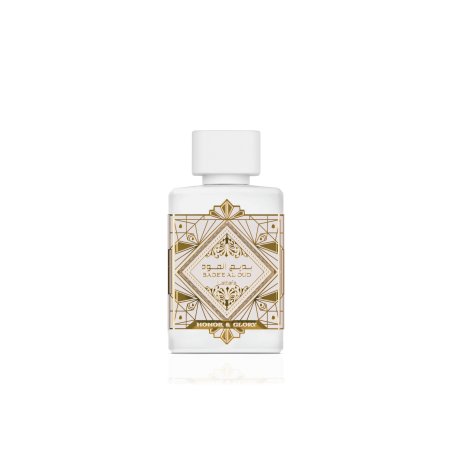 Lattafa Perfume Bade'e Al Oud Honor Glory EDP 100 ml — изображение товара; широкая композиция; на белом фоне