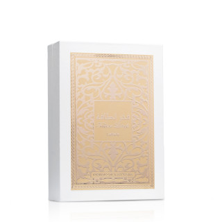 Lattafa Perfume Fakhar Rose EDP 100 ml — изображение товара; полная композиция; на белом фоне; близкий кадр