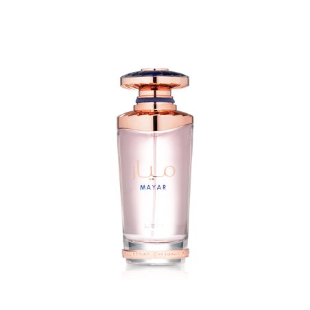 Lattafa Perfume Mayar EDP 100 ml — изображение товара; широкая композиция; на белом фоне