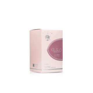 Lattafa Perfume Mohra Silky Rose EDP 100 ml — tuotepakkaus; laaja sommitelma; valkoisella taustalla