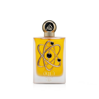 Lattafa Perfume Pride Tharwah Gold EDP 100 ml — товар и упаковка; полная композиция; на белом фоне