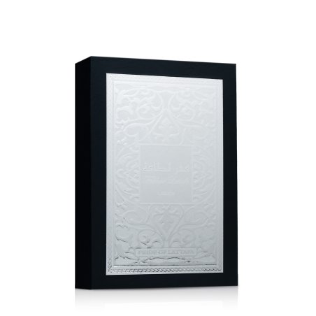 Lattafa Perfume Fakhar Black EDP 100 ml — изображение товара; полная композиция; на белом фоне