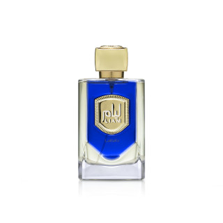 Lattafa Perfume Liam Blue Shine EDP 100 ml — produkto vaizdas; plati kompozicija; baltame fone