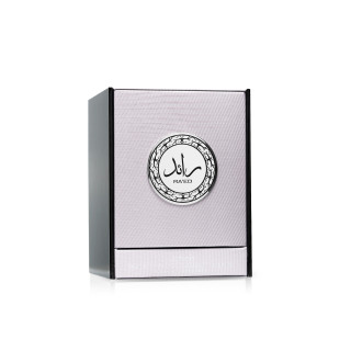 Lattafa Perfume Ra'ed Silver EDP 100 ml — embalagem do produto; composição completa; sobre fundo branco