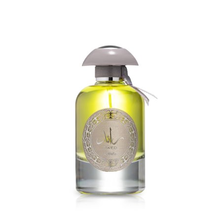 Lattafa Perfume Ra'ed Silver EDP 100 ml — vista do produto; composição completa; sobre fundo branco