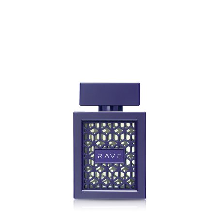 Lattafa Perfume Rave Now Intense EDP 100 ml — produktvisning; fuld komposition; på hvid baggrund