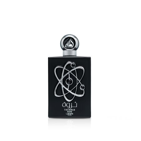 Lattafa Perfume Pride Tharwah Silver EDP 100 ml — toote vaade; täiskompositsioon; valgel taustal