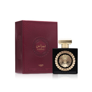 Lattafa Perfume Pride Nebras EDP 100 ml — упаковка товара; крупный план; на белом фоне; самый широкий кадр