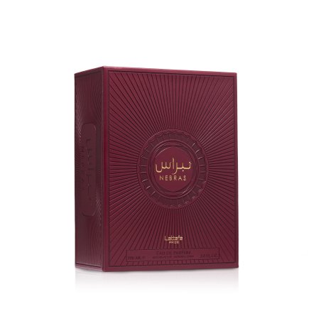 Lattafa Perfume Pride Nebras EDP 100 ml — упаковка товара; полная композиция; на белом фоне