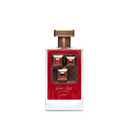 Lattafa Perfume Pride Royal Sapphire 100 ml — vue du produit; composition large; sur fond blanc