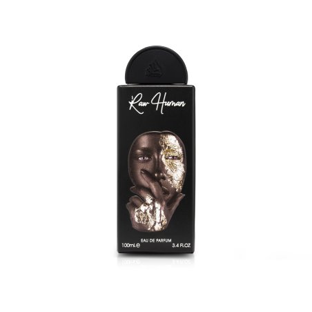 Lattafa Perfume Pride Raw Human EDP 100 ml — toote vaade; täiskompositsioon; valgel taustal; kõige laiem kadreering