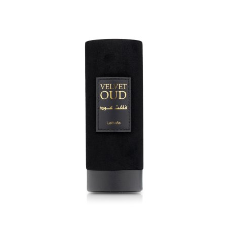 Lattafa Perfume Velvet Oud EDP 100 ml — изображение товара; полная композиция; на белом фоне; средний план