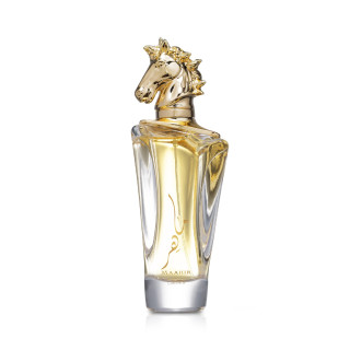 Lattafa Perfume MAAHIR EDP 100 ml — toote vaade; täiskompositsioon; valgel taustal; kõige laiem kadreering