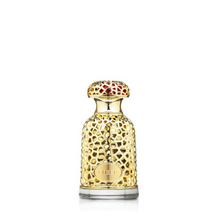 Lattafa Perfume EMEER EDP 100 ml — toote vaade; lai kompositsioon; valgel taustal