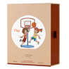Lattafa Perfume Pride Play EDP 75 ml — упаковка товара; очень крупный план; на белом фоне