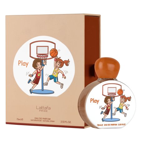 Lattafa Perfume Pride Play EDP 75 ml — изображение товара; крупный план; на белом фоне; средний план
