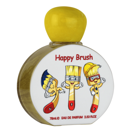 Lattafa Perfume Pride Happy Brush EDP 75 ml — toote vaade; väga lähivõte; valgel taustal; kõige laiem kadreering