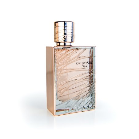 Fragrance World Optimystic for Her EDP 100 ml — изображение товара; полная композиция; на белом фоне