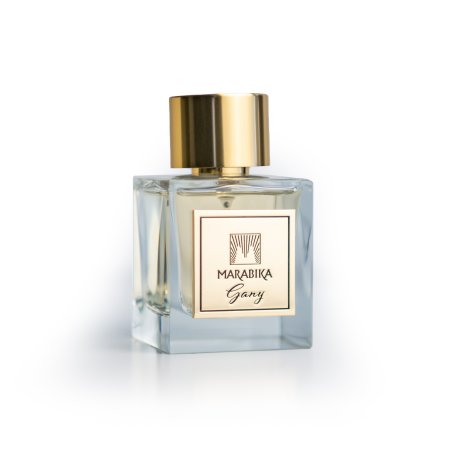 MARABIKA Gany Extrait de Parfum 100 ml — vista del prodotto; composizione completa; su sfondo bianco