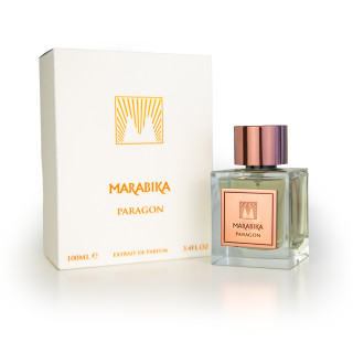 Paragon Extrait de Parfum 100 ml — product en verpakking; volledige compositie; op een witte achtergrond; ruimste kadrering