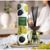 Gulf Orchid BLACKBERRY & GRAPE 150 ml — изображение товара; очень крупный план; с ингредиентами аромата