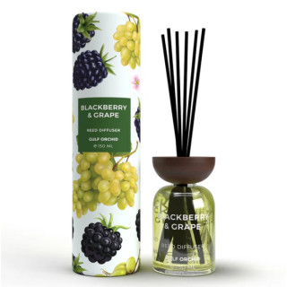 Gulf Orchid BLACKBERRY & GRAPE 150 ml — изображение товара; крупный план; с ингредиентами аромата
