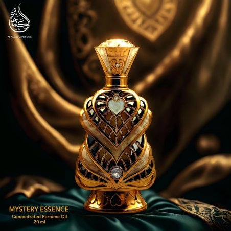 Fragrance World Mystery Essence 20 ml — изображение товара; очень крупный план; на тёмном фоне
