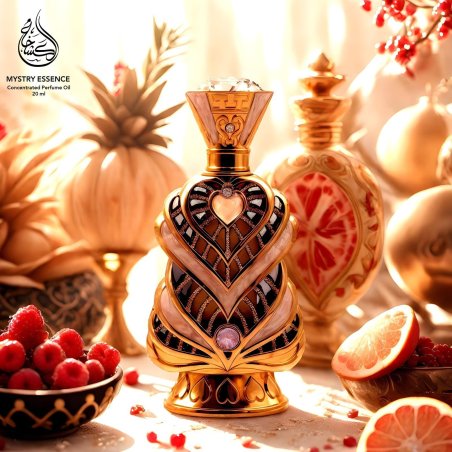 Fragrance World Mystery Essence 20 ml — изображение товара; очень крупный план; на столе