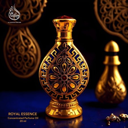 Fragrance World Royal Essence 20 ml — produkto vaizdas; artimas vaizdas; tamsiame fone