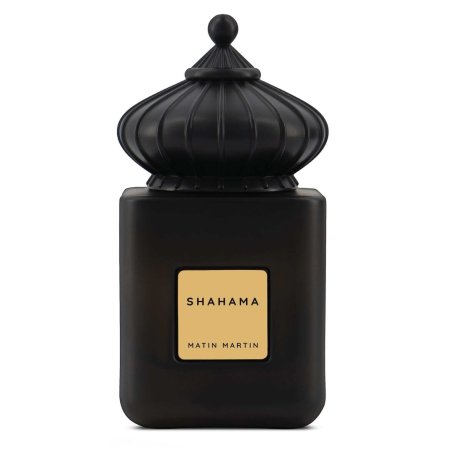 Matin Martin SHAHAMA EDP 100 ml — изображение товара; крупный план; на белом фоне; самый широкий кадр