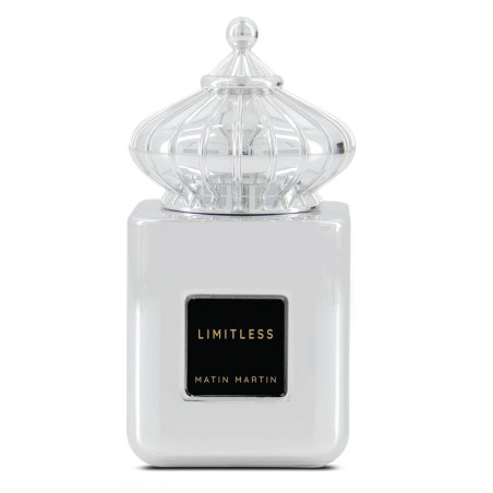 Matin Martin LIMITLESS EDP 100 ml — productweergave; close-up; op een witte achtergrond