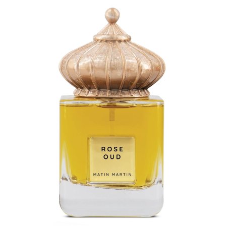 Matin Martin ROSE OUD EDP 100 ml — изображение товара; крупный план; на белом фоне; самый широкий кадр