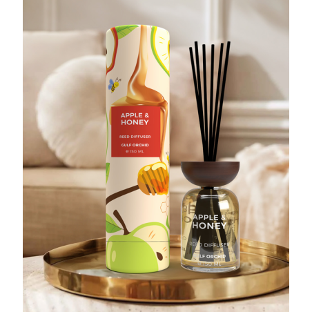 Gulf Orchid APPLE & HONEY 150 ml — productweergave; zeer nabije close-up; op een witte achtergrond