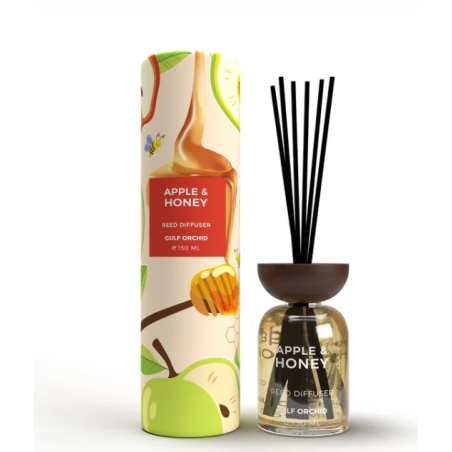Gulf Orchid APPLE & HONEY 150 ml — product en verpakking; close-up; op een witte achtergrond