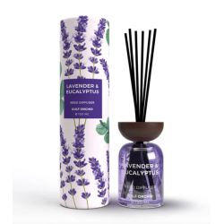 Gulf Orchid LAVENDER & EUCALYPTUS 150 ml — товар спереди; крупный план; на белом фоне