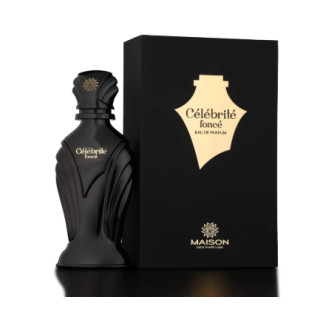 Fragrance World Celebrite Fonce Maison EDP 80 ml — produkto pakuotė; artimas vaizdas; baltame fone