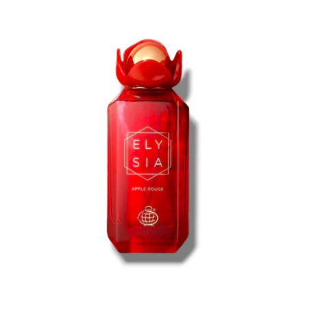 Fragrance World Elysia Apple Rouge EDP 100 ml — pohled na produkt; celá kompozice; na bílém pozadí