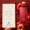 Fragrance World Elysia Apple Rouge EDP 100 ml — pohled na produkt; velmi detailní záběr; na tmavém pozadí