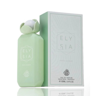 Fragrance World Elysia Pista Sundae EDP 100 ml — товар и упаковка; крупный план; на белом фоне