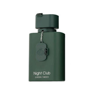 Fragrance World Night Club Green Tweed EDP 100 ml — productweergave; volledige compositie; op een witte achtergrond