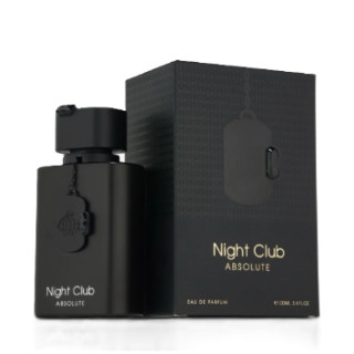 Fragrance World Night Club Absolute EDP 100 ml — упаковка товара; полная композиция; на белом фоне