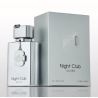 Fragrance World Night Club Silver EDP 100 ml — товар и упаковка; крупный план; на белом фоне