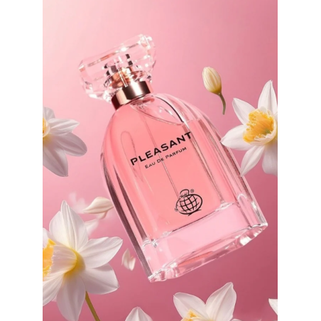 Fragrance World Pleasant EDP 100 ml — produkto vaizdas; stambus planas; baltame fone