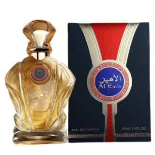 Fragrance World Al Emir EDP 100 ml — toote vaade; väga lähivõte; valgel taustal