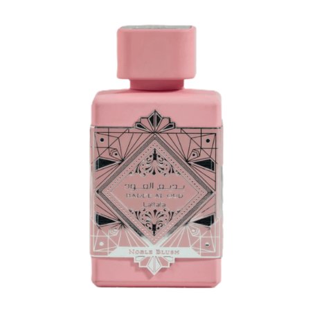 Lattafa Perfume Bade'e Al Oud Noble Blush EDP 100 ml — изображение товара; крупный план; на белом фоне