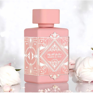 Lattafa Perfume Bade'e Al Oud Noble Blush EDP 100 ml — изображение товара; крупный план; на светлом фоне